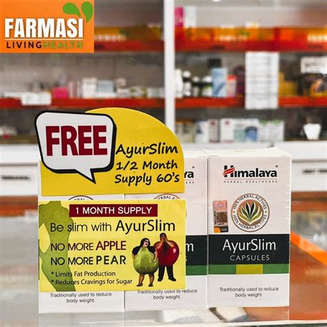 HIMALAYA AYURSLIM CAPSULES 60 S EXP 01 2025 Shopee Malaysia