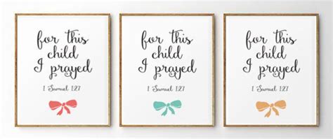 Nursery Bible Verse Print Scripture Printable Christian Wall Etsy