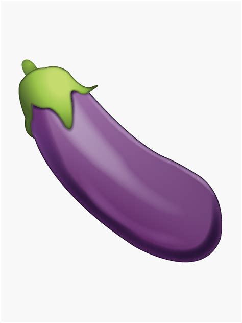 "eggplant emoji meme" Sticker by dagenmeem | Redbubble