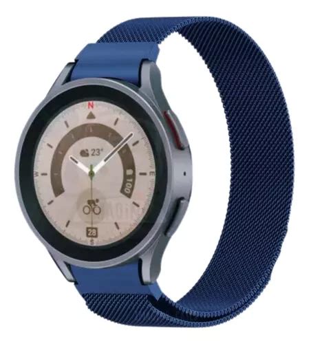 Pulseira Magnética Compatível Samsung Galaxy Watch 4 Cor Azul