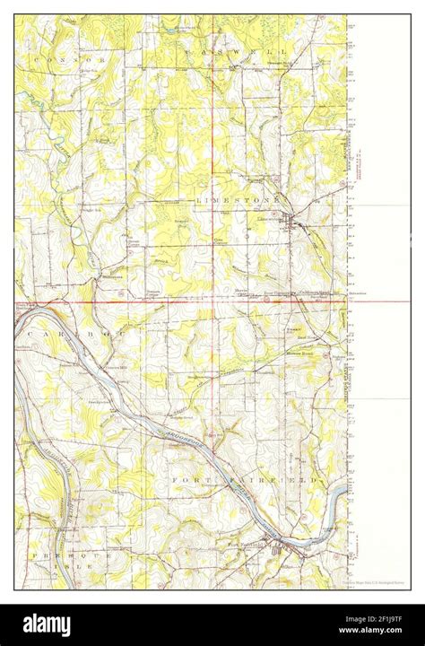 Fort Fairfield Maine Map 1951 162500 United States Of America By