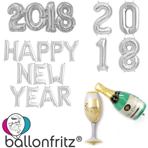 ballonfritz® Luftballon Happy New Year -Schriftzug in Gold - XXL