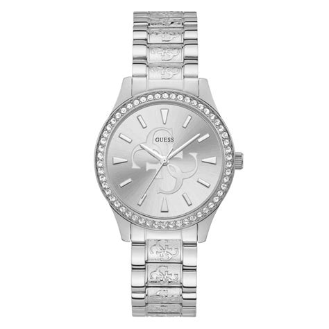 Montre Guess W L Anna Bo Tier Acier Brillant Avec Cristaux Cadran