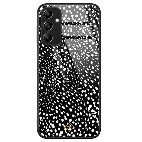 Samsung Galaxy A Glazen Hardcase Black Dots Casimoda Nl