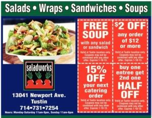 Free Saladworks Coupons - Best Free Stuff Guide | Wrap sandwiches, National soup month ...