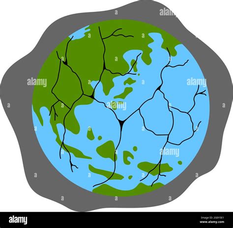 Esta Es Una Ilustración De La Tierra Contaminada Con El Medio Ambiente Imagen Vector De Stock