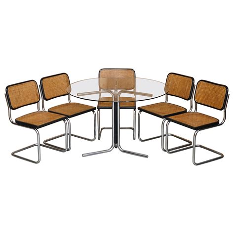 Classic Set Of 8 Marcel Breuer Cesca Chairs Made In Italy At 1stdibs