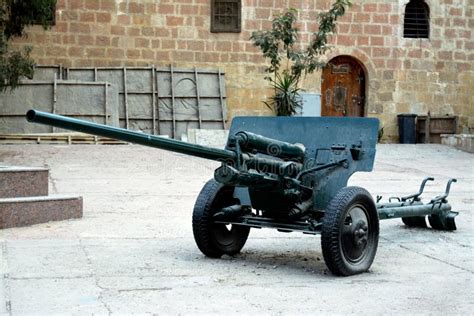 Cairo Egypt January 7 2023 Old Ancient Military Gun On Wheels From