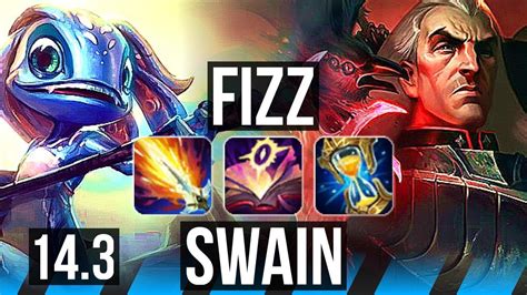 Fizz Vs Swain Mid 400 Games 7 2 4 Dominating Euw Master 14 3