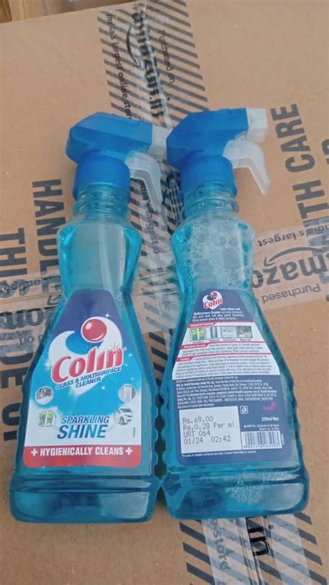 Trigger Spray Blue Colin Glass Cleaner Packaging Type Bottle At Rs 45bottle In Indore