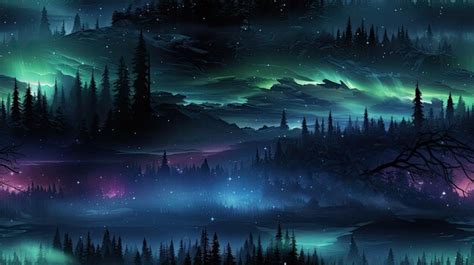 Premium Photo | Vibrant aurora borealis in night sky HD 4k