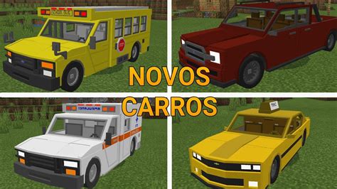 Saiu Addon De Carros Para Minecraft Pe Youtube