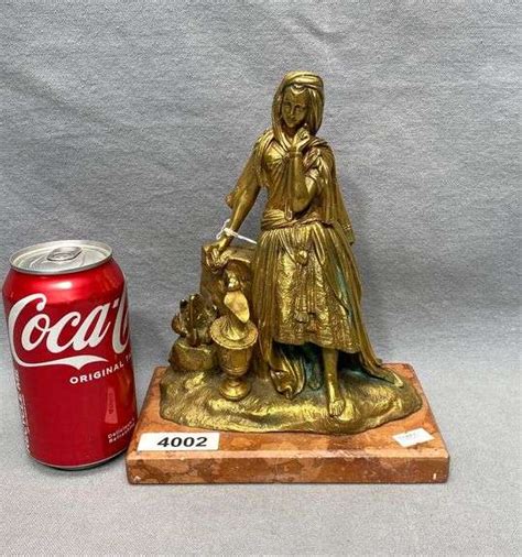 Antique Bronze Of Rebekah At The Well Jug Is Loose Dixon S Auction