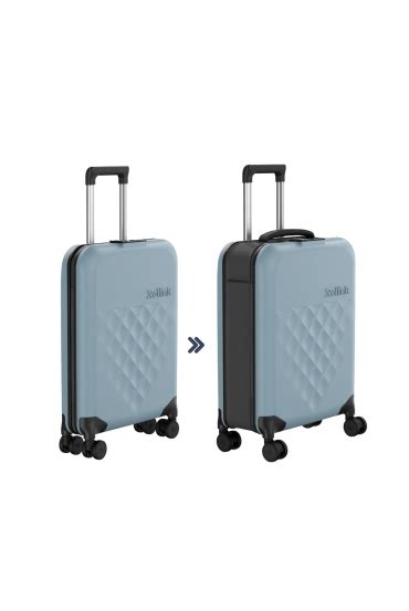 Valise Bagage A Main Pliable Rollink Vega Roues Cm Noir