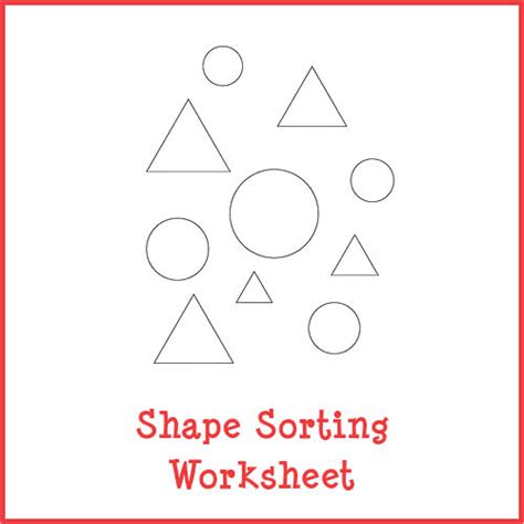 Free Cut And Paste Shape Sorting Worksheets For Preschool Worksheets Library