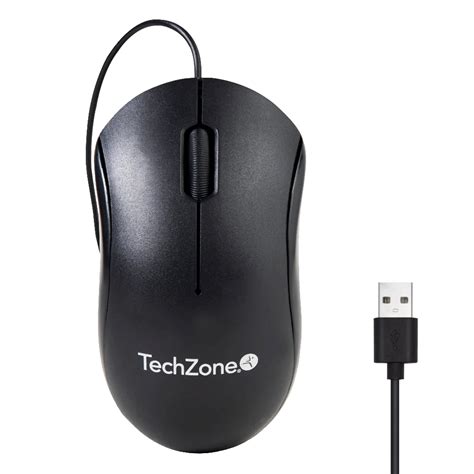 Mouse Ptico Techzone Alambrico Usb Negro Tzmou Dd Tech