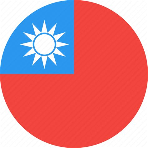 Circle Country Flag Nation Taiwan Icon Download On Iconfinder