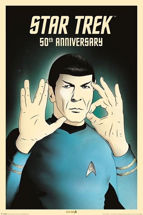 Star Trek Spock Th Anniversary Plak T Obraz Na Ze