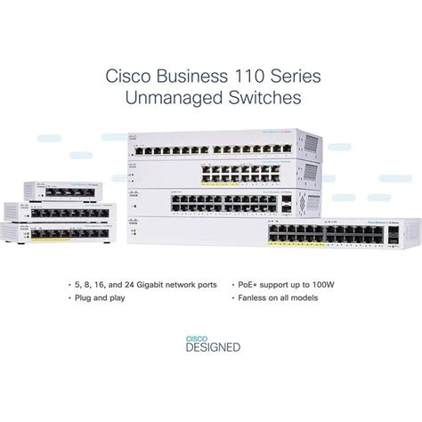 Cisco CBS110 24T EU Switch De Red 24 Puertos GE 2 X SFP De 1 G