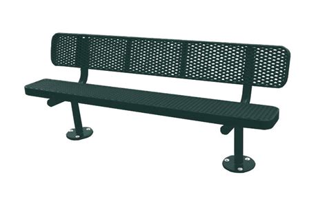 Park Bench 8 Length Commercial Quality Usa Made Plastisol Coated