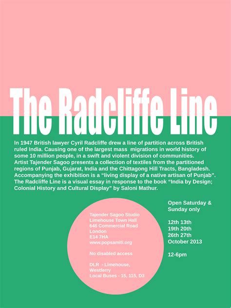 Exhibition: The Radcliffe Line | History Workshop