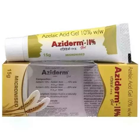 Azelaic Acid Aziderm 10 Gel 10 W W At Rs 400 Piece In Nagpur ID