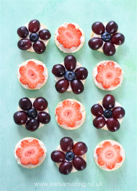 Fun Snack Idea: Mini Rice Cake Flowers - Eats Amazing.