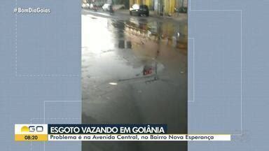 Bom Dia Go Morador Denuncia Vazamento De Esgoto Na Avenida Central