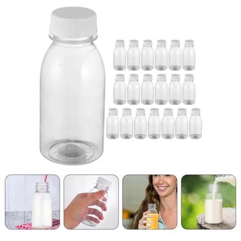 20 PCS GETRÄNKEBEHÄLTER Milchflaschen Aus Plastik Leere Plastikflasche