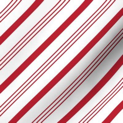 candy cane stripes - red on white Fabric | Spoonflower