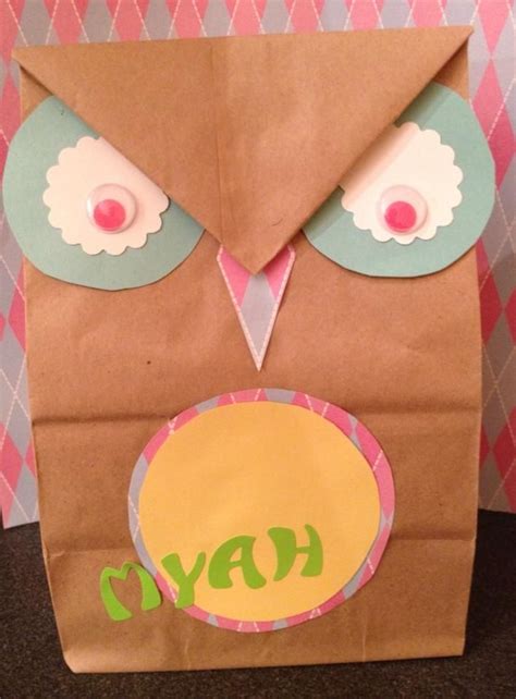 Owl Treat Bag Owl Treat Bags Bag Topper Pinterest Projects Treat