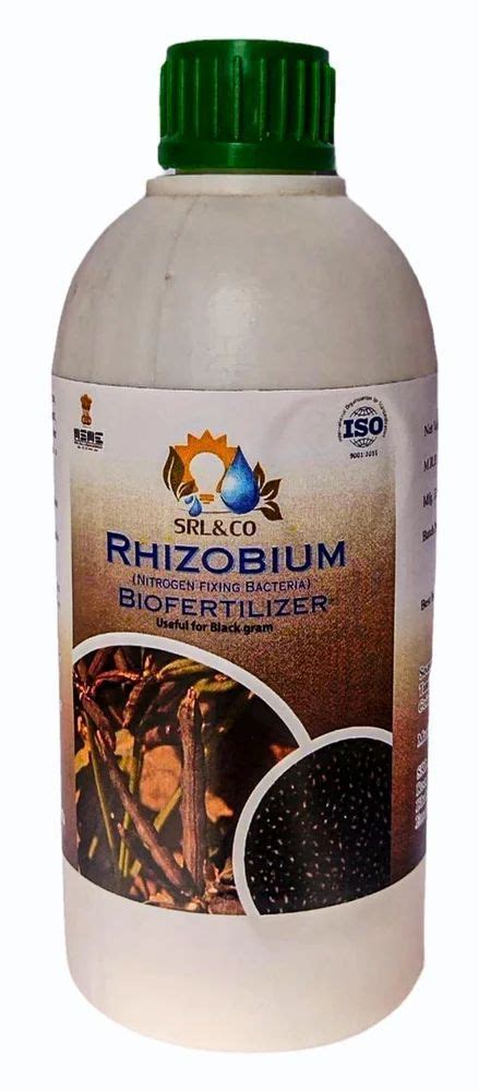 Liquid Rhizobium Nitrogen Biofertilizer Crop Specific Black Gram