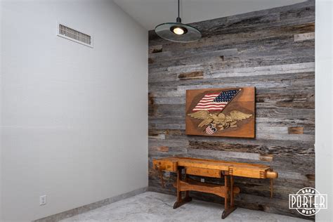 Tobacco Barn Grey Accent Wall Porter Barn Wood