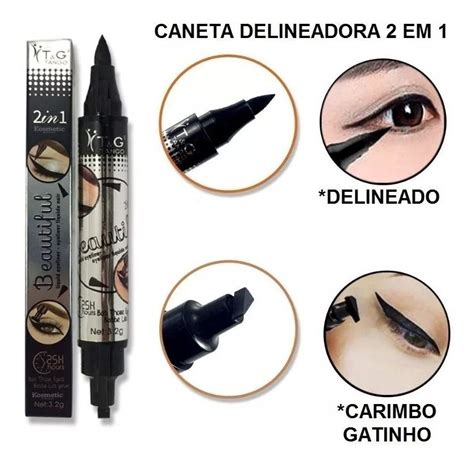 Caneta Delineadora 2 Em 1 Carimbo Tango Olhos Delineador