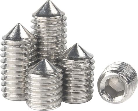 Wifun Grub Screws Mixed Pack A Stainless Steel Cone Point Metric