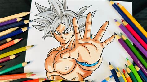 Como Desenhar O Goku Instinto Superior Completo YouTube