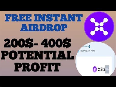 FREE 200 400 POTENTIAL PROFITS PLEXUS POINTS FREE AIRDROP 2023