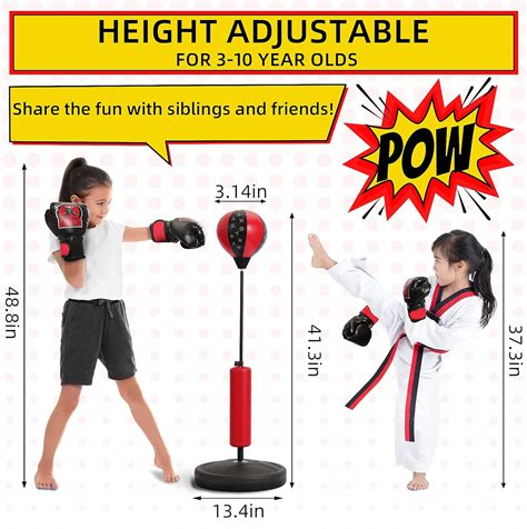 Buy ULTRAFIRST Punching Bag for Kids - Boxing Set with Upgraded Boxing ...