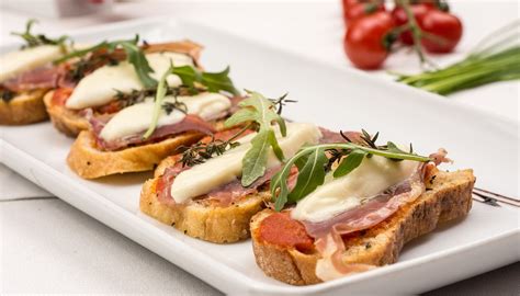 Bruschetta Jambon Tomate Mozza 3 Univers Cuisine