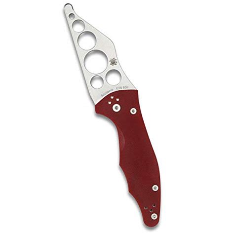 Spyderco Yojimbo 2 Specialty Trainer Folding Utility Knife with 3.25" CTS BD1 Steel Blunted ...