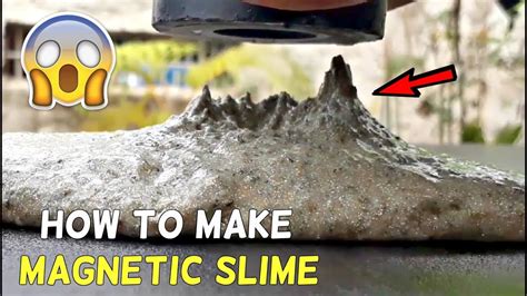 How To Make Magnetic Slime Without Borex Playing With Magnetic Slime