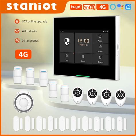 Staniot 433MHz Wireless Wifi 4G Smart Home Security Alarm System Kits