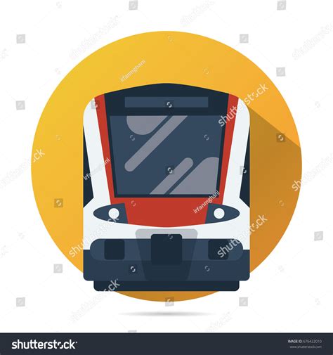 Train Front View Vector