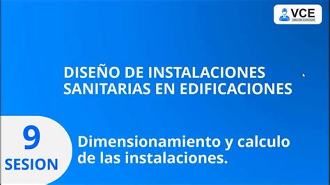 Diseño de Instalaciones Sanitarias I Dimensionamiento y calculo de las