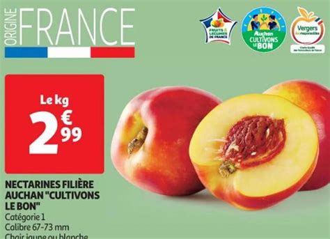 Nectarines Fili Re Auchan Ao T