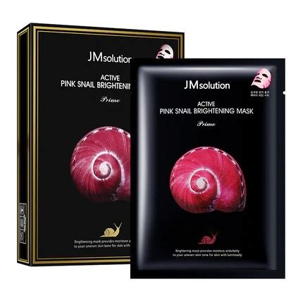 JM Solution Active Pink Snail Brightening Mask 10s Ready Stock