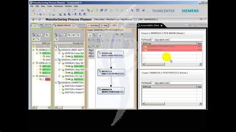 6 Teamcenter Bom Compare Manufacturing Process Planning Mpp Youtube