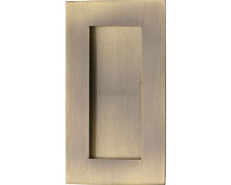 Rectangular Flush Pull Handle For Sliding Pocket Doors Three Sizes