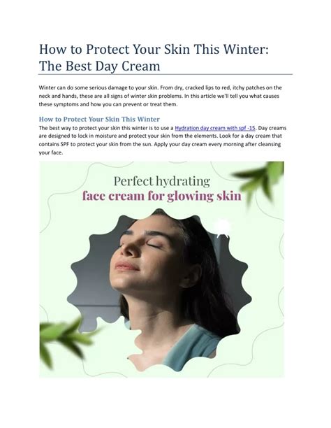 PPT How To Protect Your Skin This Winter The Best Day Cream