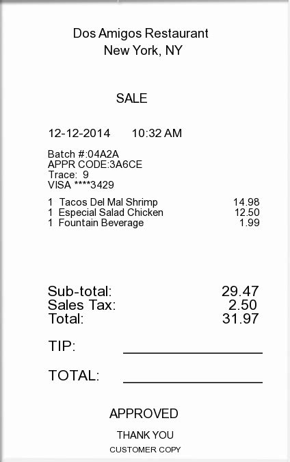 Itemized Receipt Template Now Available Expressexpense Blog